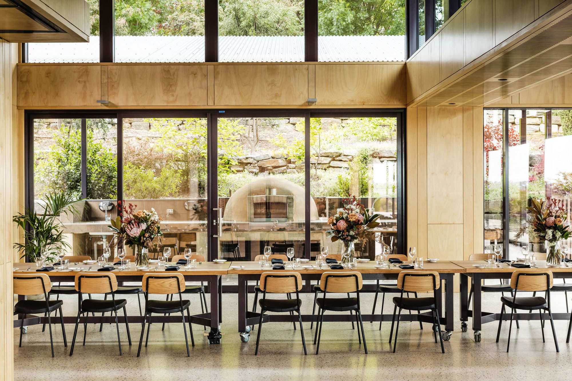 Garden Terrace and pizza oven